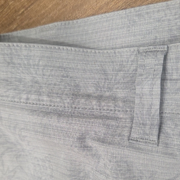 Travis Mathew Men's Flat Front Shorts in Charcoal and Light Gray - Picture 15 of 16